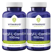 2x Vitakruid Acetyl L-Carnitine 500 mg 90 vegancapsules