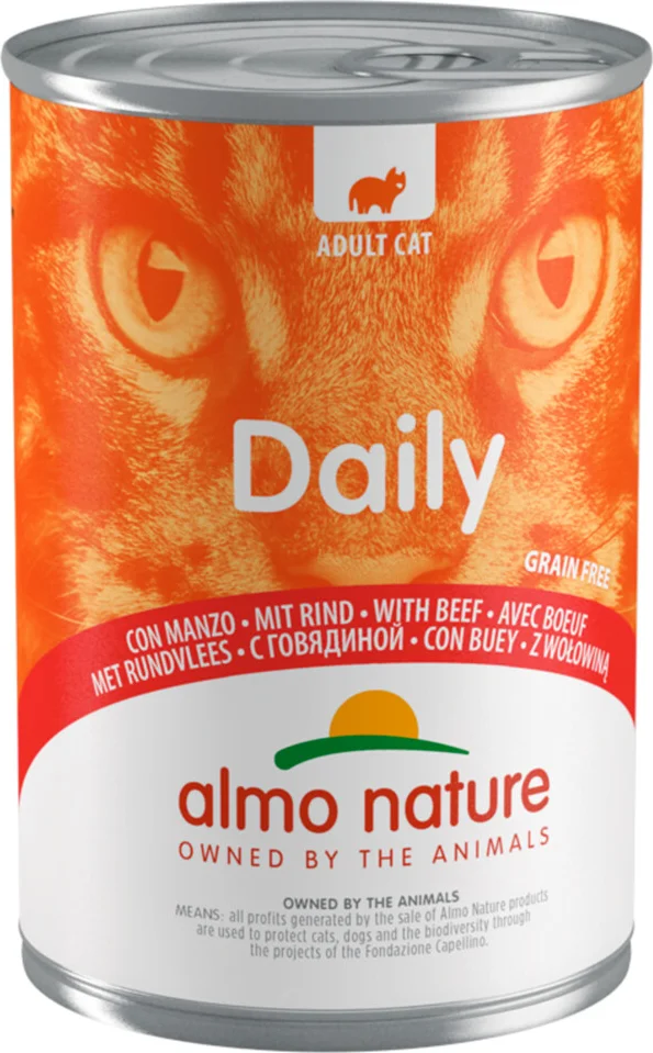 48x Almo Nature Daily Menu Kattenvoer Nat Rund 400 gr