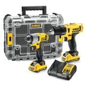 DeWALT DCK211D2T Accu combiset 2-delig (DCD710 + DCF815) 12V XR 2.0Ah in TSTAK