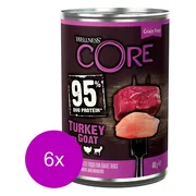 6x Wellness Core Hondenvoer Blik Kalkoen - Geit - Zoete Aardappel 400 gr