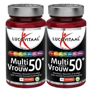 2x Lucovitaal Multi Vrouw Compleet 50+ met Ginkgo Biloba 40 tabletten