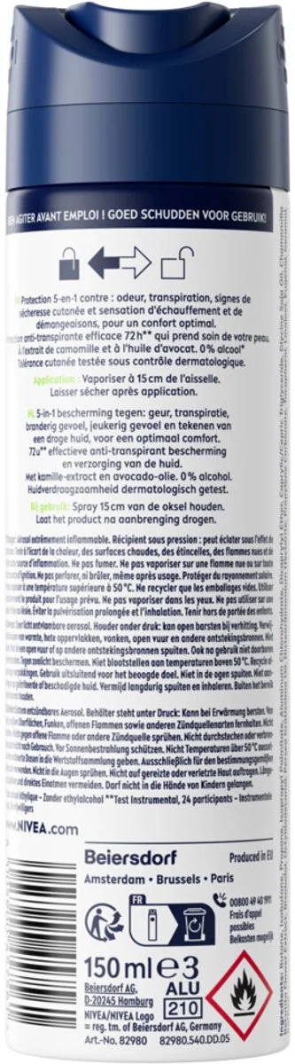 NIVEA Men Deodorant Spray Sensitive Protect 150 ml