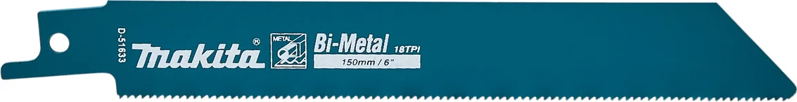 Makita D-51633 Reciprozaagblad Staal 150mm
