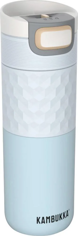 Kambukka Etna Grip Thermosbeker 500 ml - makkelijk reinigen - lekvrije Koffiebeker - Breezy Blue