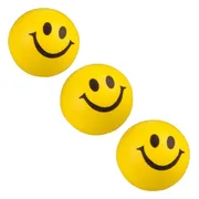 Banzaa Emoji Stressbal 3 Stuks Smiley Soft Density – Reduceren van Stress – Geel