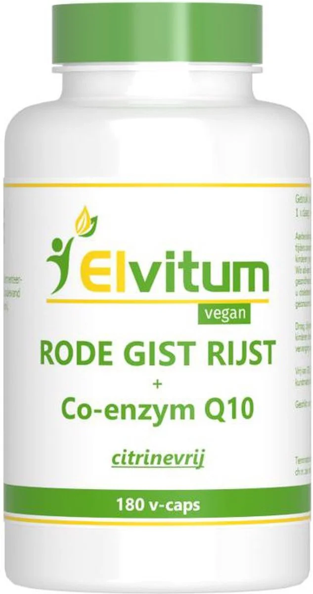 Elvitum Rode Gist Q10 Vegicaps 180CP