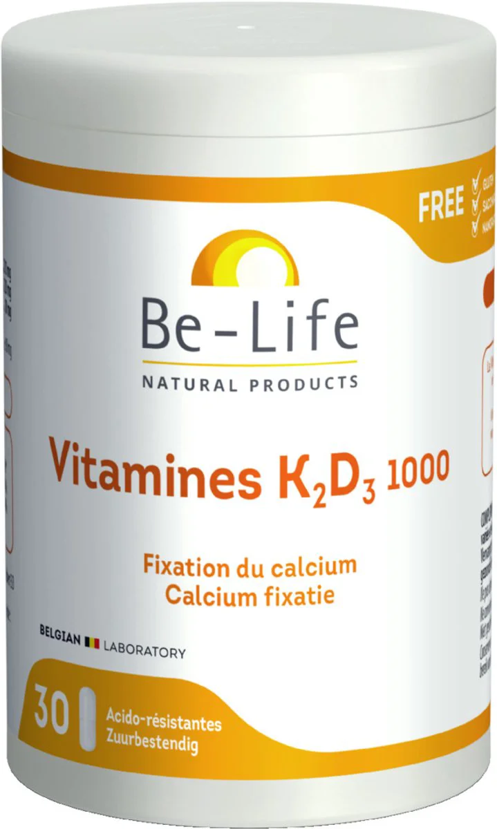 Be-life Vitamines K2 D3 1000 Capsules 30CP
