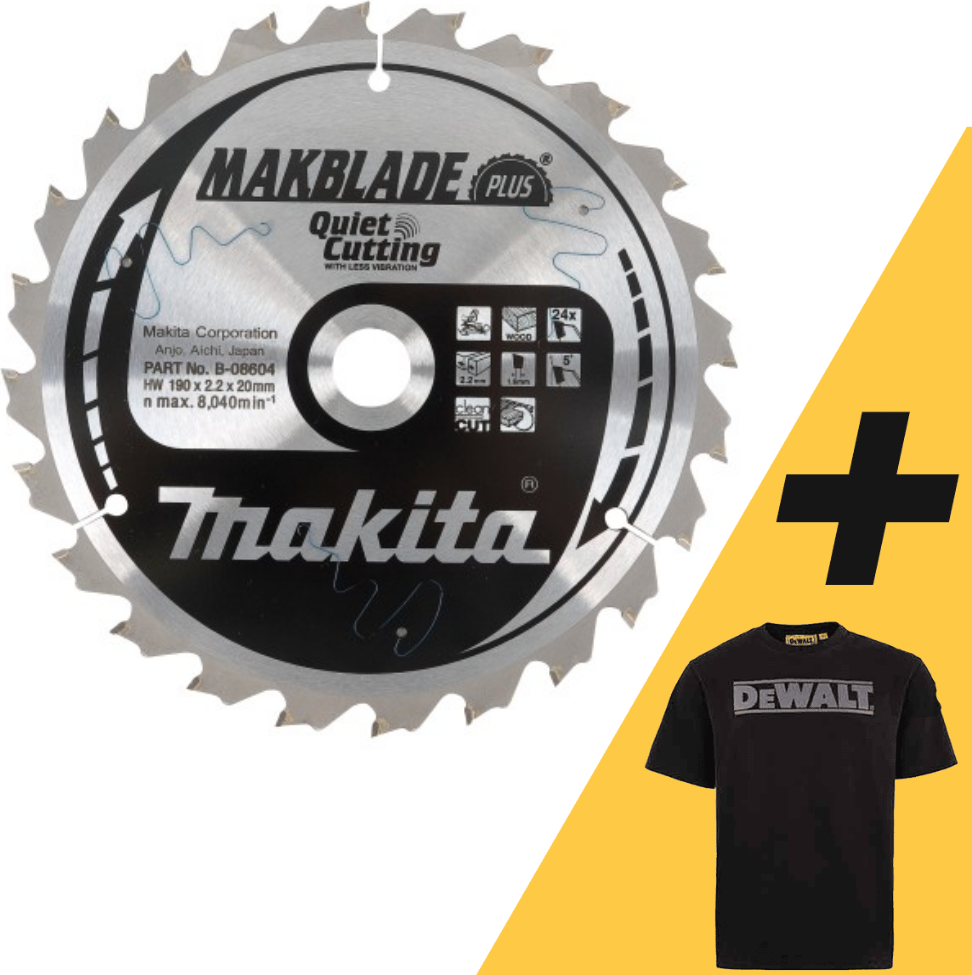 Makita Afkortzaagblad voor Hout | Makblade-Plus | Ø 216mm Asgat 30mm 80T - B-08791