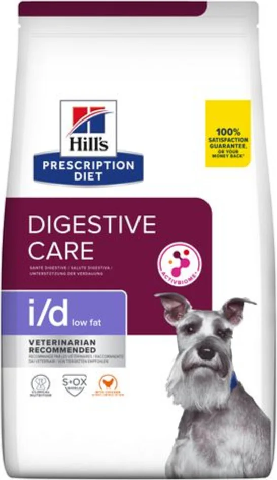 Hill's Prescription Diet i/d Low Fat Digestive Care Hondenvoer Droog Kip 4 kg