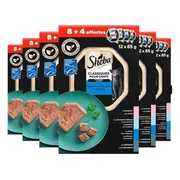6x Sheba Kattenvoer Nat Classic Paté Vis Selectie Multipack 12x85 gr