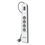 Belkin Surge Protector 4 Outlet 2 meter 2x usb