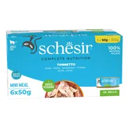 8x Schesir Kattenvoer Tonijn 6 x 50 gr
