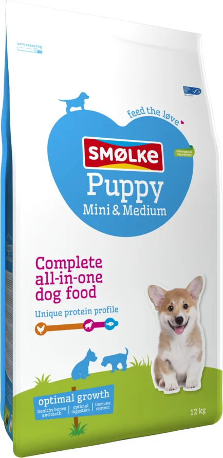 Smolke Hondenvoer Puppy Mini - Medium 12 kg