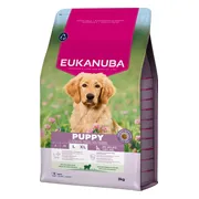 3x Eukanuba Hondenvoer Droog Life Care Dog Puppy & Junior Large Lam en Rijst 3 kg