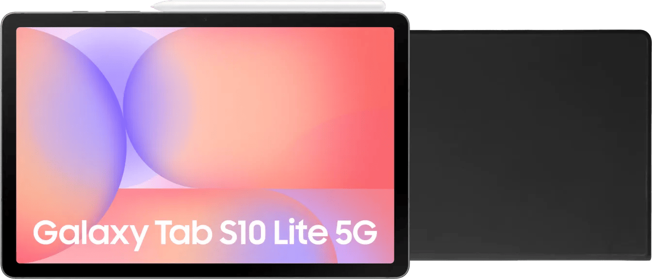 Samsung Galaxy Tab S10 Lite 10,9 inch 128GB Wifi en 5G Grijs + Book Case Zwart