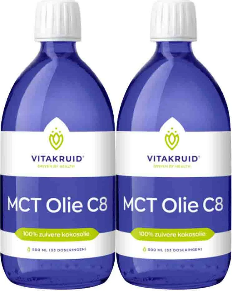2x Vitakruid MCT Olie C8 500 ml