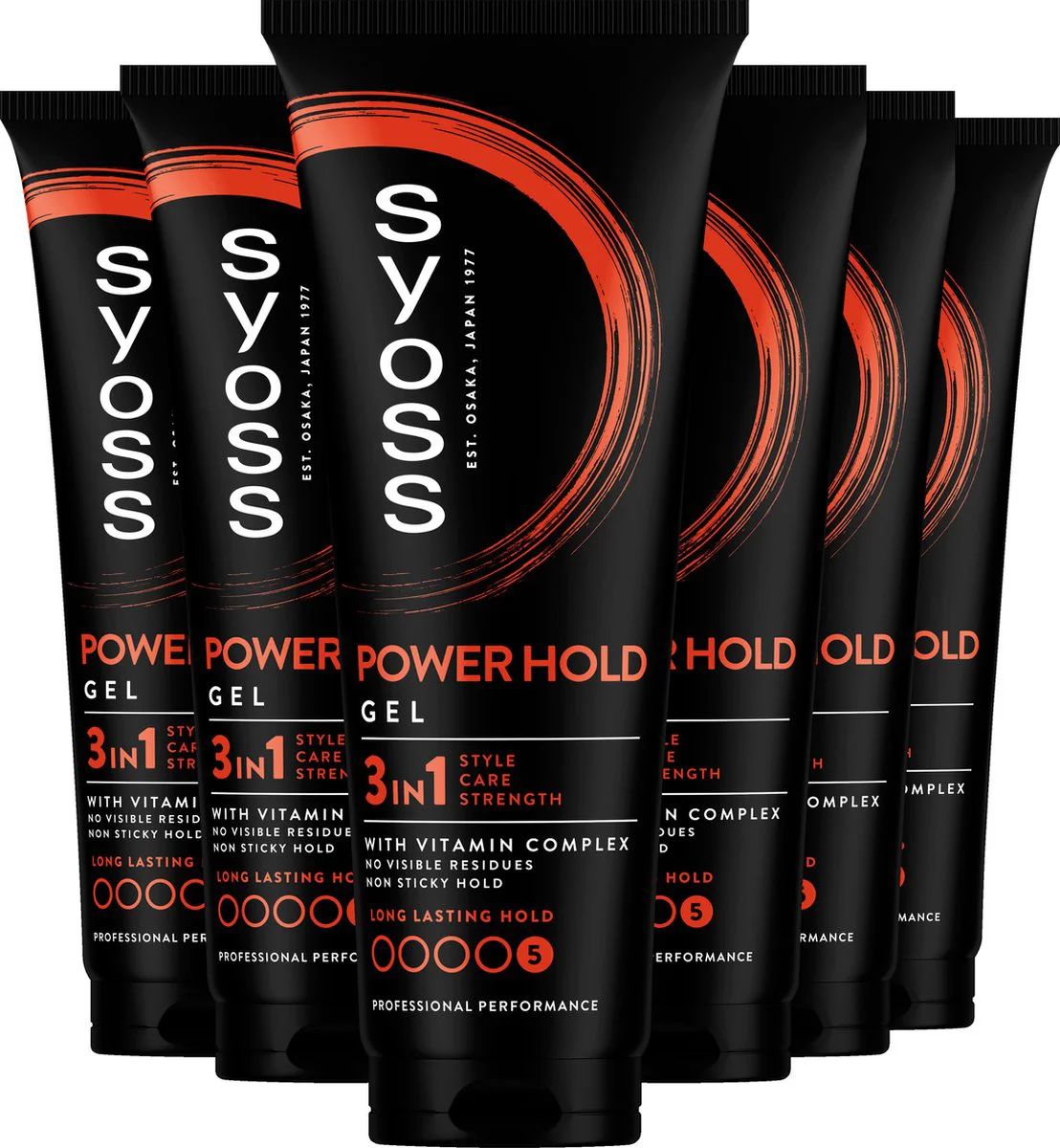 6x Syoss Power hold Haargel 250 ml