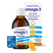 Arctic Blue Omega 3 Pure Fish Oil Orange Flavour 250ML