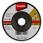 Makita D-27486 Lamellenschuurschijf Z40 | 125mm
