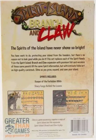 Spirit Island Branch and Claw Premium Foil Spirit Panels