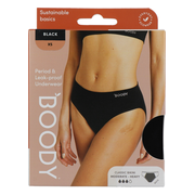 Boody Menstruatieondergoed Bikinislip Zwart Normaal/Hevig Maat XS