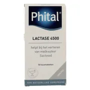 Phital Lactase 4500 Kauwtabletten Aardbei 50KTB