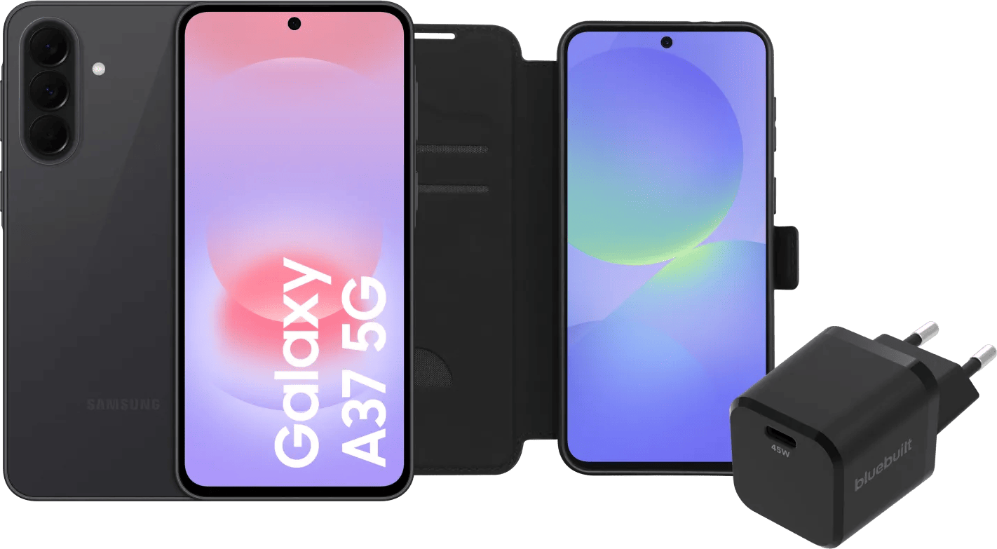 Samsung Galaxy A37 128GB Zwart 5G Enterprise Edition + Basis Accessoirepakket