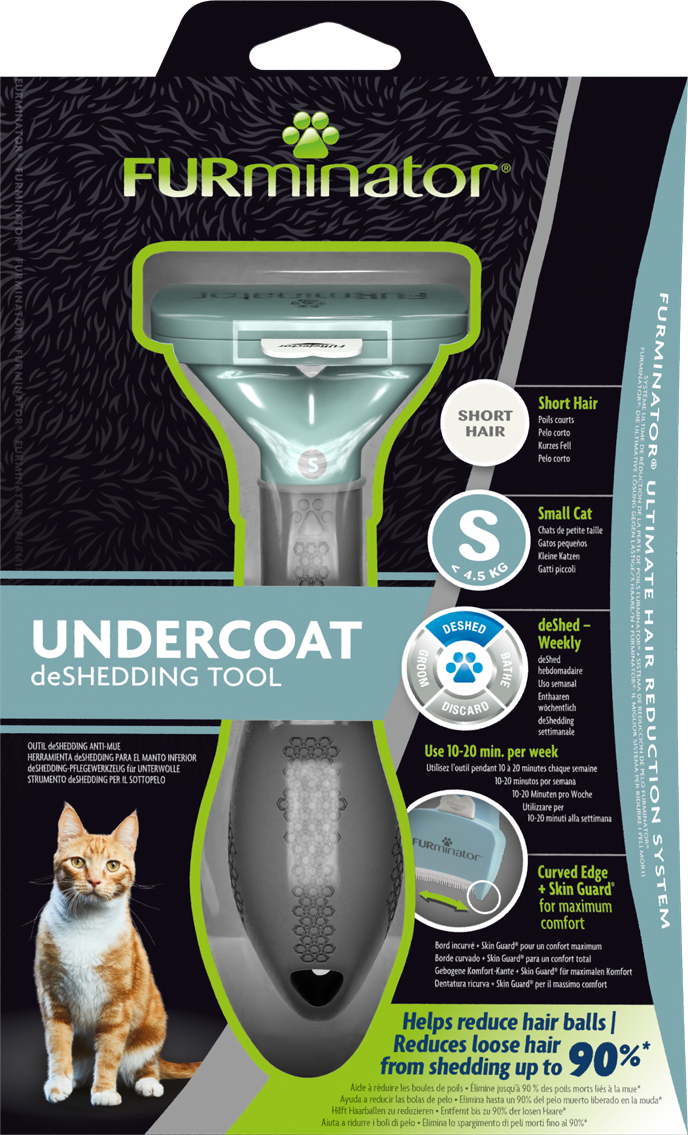 Furminator Kat Kortharig - Kattenborstel - S
