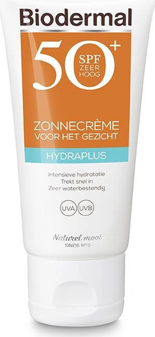 Biodermal Zonnecrème Gezicht Hydraplus SPF50+ 50 ML