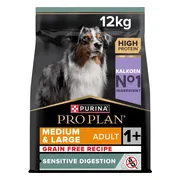 Pro Plan Hondenvoer Droog Adult Medium & Large Sensitive Digestion Graanvrij Kalkoen 12 kg