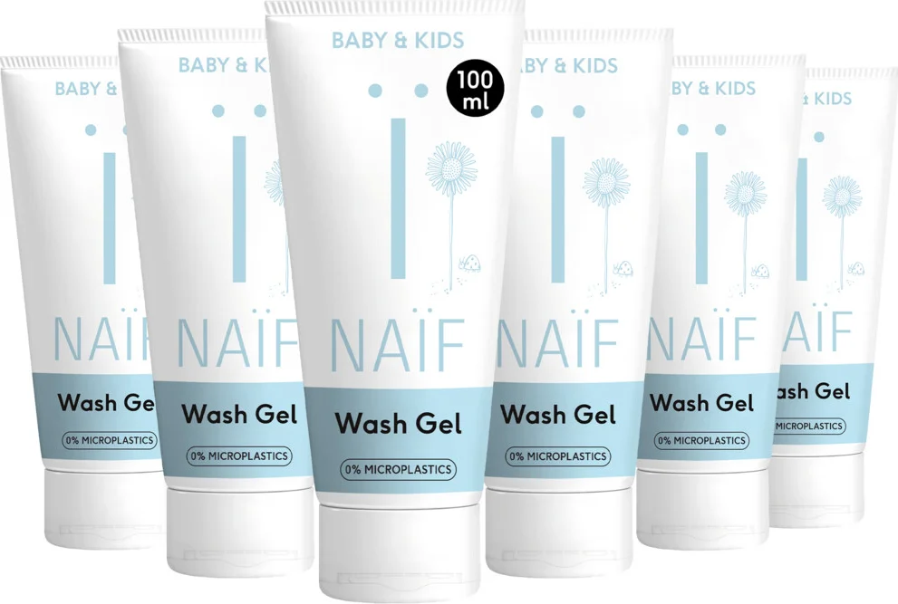 Naif Baby & Kids Reinigende Wasgel 6x100 ml 600 ml