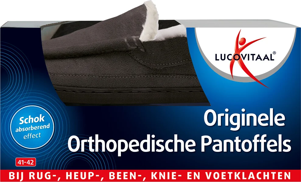 2x Lucovitaal Orthopedische Pantoffel Maat 41-42 1 paar