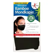 Lucovitaal Bamboe Mondkapje Zwart