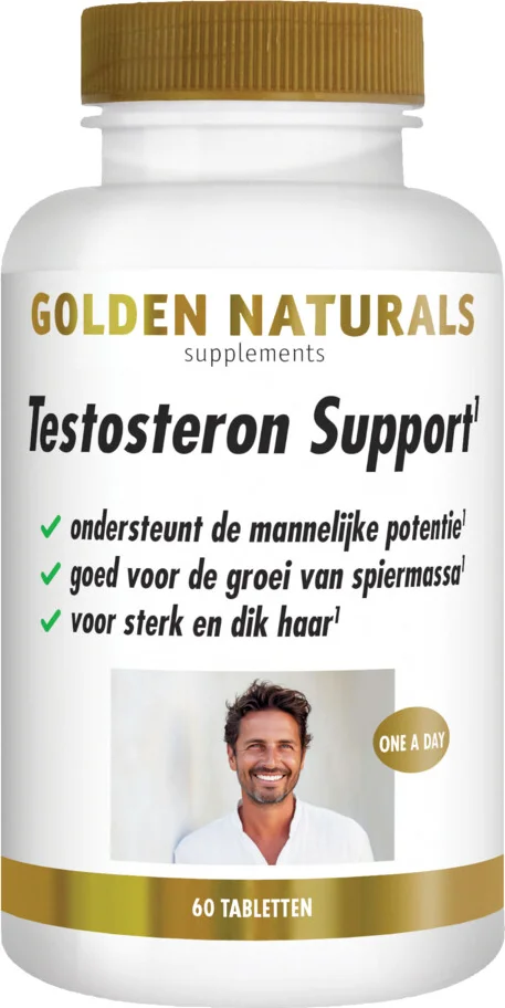 2x Golden Naturals Testosteron Support Vegan 60 tabletten