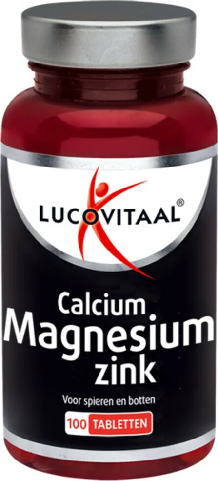 3x Lucovitaal Calcium Magnesium Zink 100 tabletten