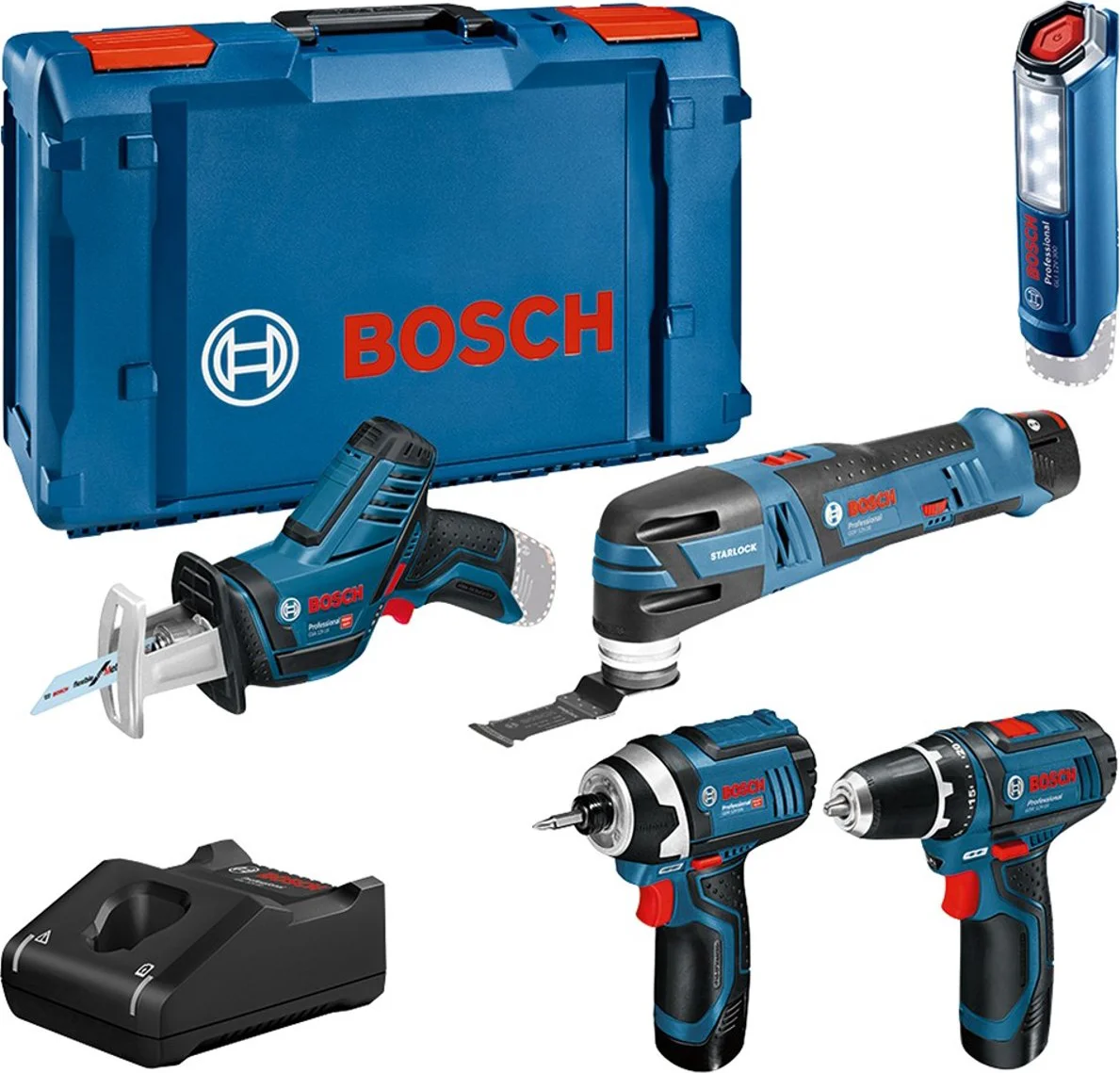 Bosch Professional Accu combiset 5-delig 12V 3x 2.0Ah in XL-Boxx - 0615990N1D