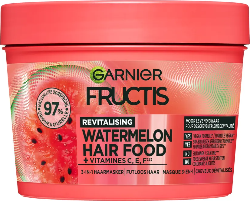 Garnier Fructis Hair Food Watermeloen 3-in-1 Haarmasker 390 ml