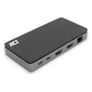 ACT Usb C Dual 4K Monitor MST Docking Station