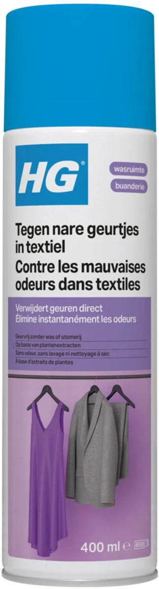 HG Aircare Tegen Nare Geurtjes In Textiel 400ML