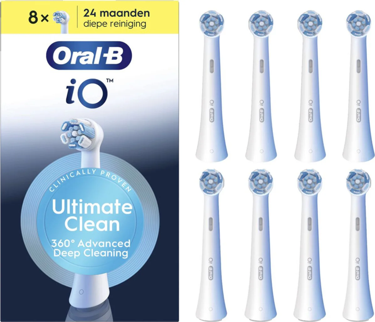 Oral-B iO Ultimate Clean Wit (8 stuks)