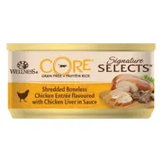 Wellness Core Kattenvoer Signature Selects Shredded Kip - Kippenlever 79 gr