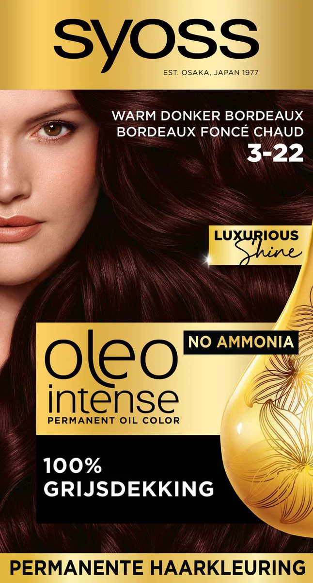 Syoss Oleo Intense Haarverf 3-22 Midnight Bordeaux
