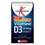Lucovitaal Vitamine D3 25mcg 365 capsules