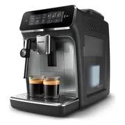 Philips 3300 Series - Espressomachine - 5 Warme & Koude Dranken - Melkopschuimer voor Cappuccino - 40% Stiller - AquaClean Filter - Volautomatisch - Zwart & Zilver - Koffiemachine met bonen - EP3329/70