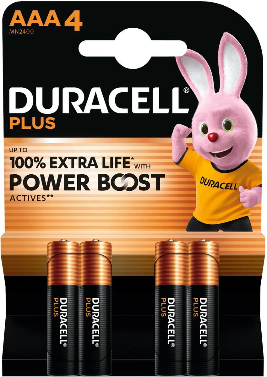 Duracell Alkaline Batterijen Mainline Bst AAA 4 stuks
