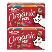 2x Lily's Kitchen Kattenvoer Nat Organic Paté Multipack 8x85 gr