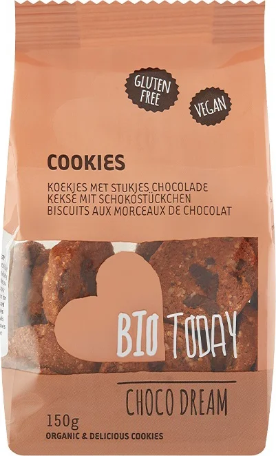 BioToday Koekjes met Stukjes Chocolade 150GR