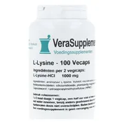 VeraSupplements L-Lysine 500mg Capsules 100VCP