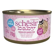12x Schesir Baby Kitten Bouillon Kip & Lever 70 gr