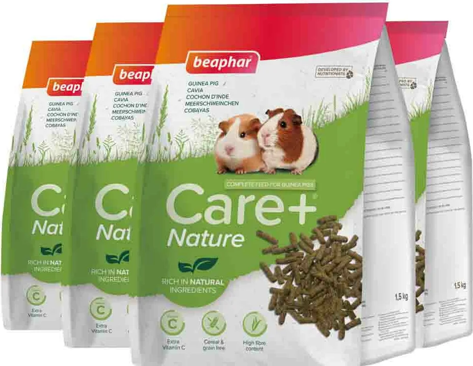 4x Beaphar Care+ Nature Cavia 1,5 kg